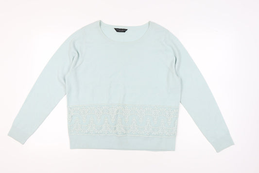 Womens UK Size 18 Dorothy Perkins Blue Pullover Jumper