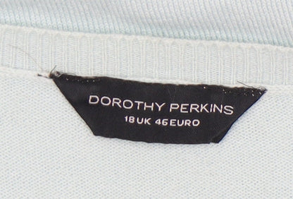 Womens UK Size 18 Dorothy Perkins Blue Pullover Jumper