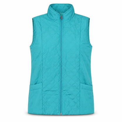 Womens UK Size M Anne De Lançay Blue Quilted Coat