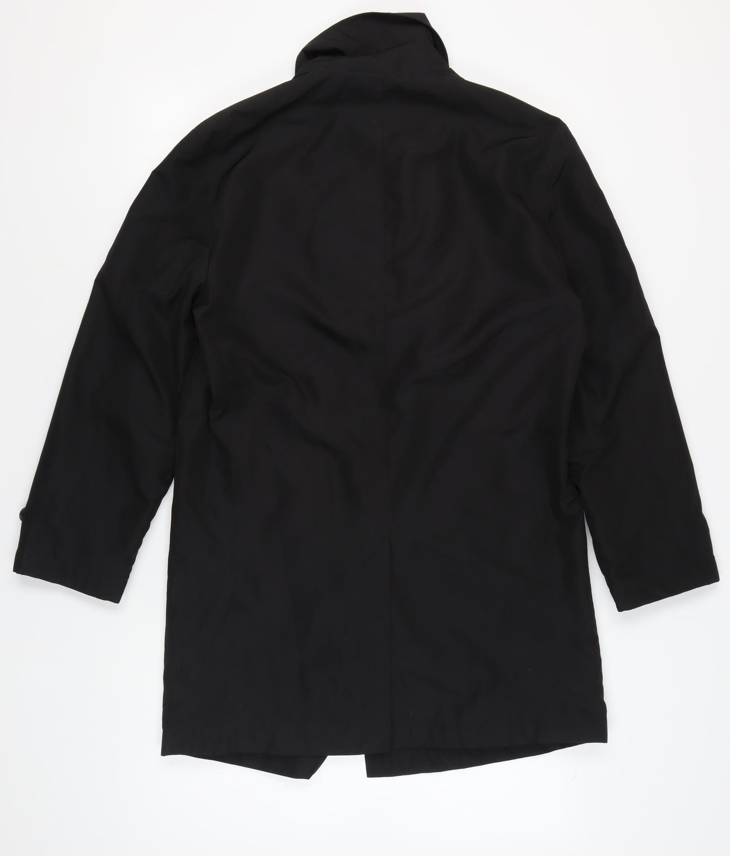 Mens UK Size S Marks and Spencer Black Overcoat