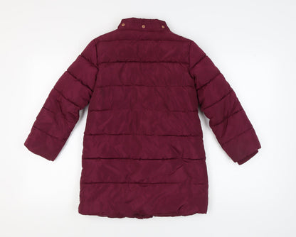 John Lewis Girls Red Puffer Jacket 9 Years