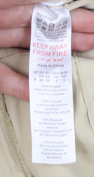 PrettyLittleThing Beige Petite Jumpsuit, Size 8, Casual Style