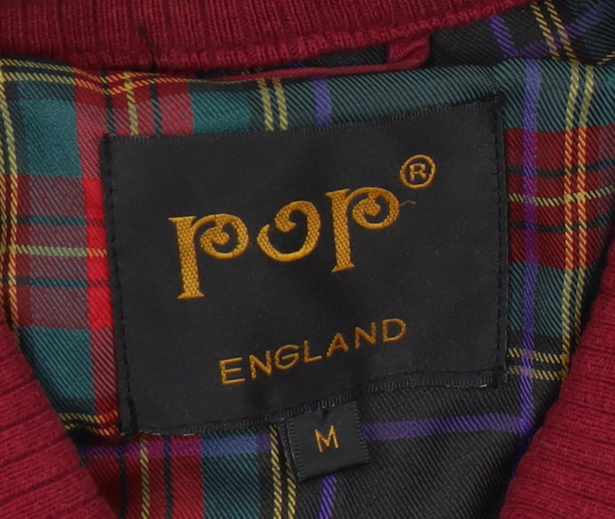Mens UK Size M POP Red Basic Jacket