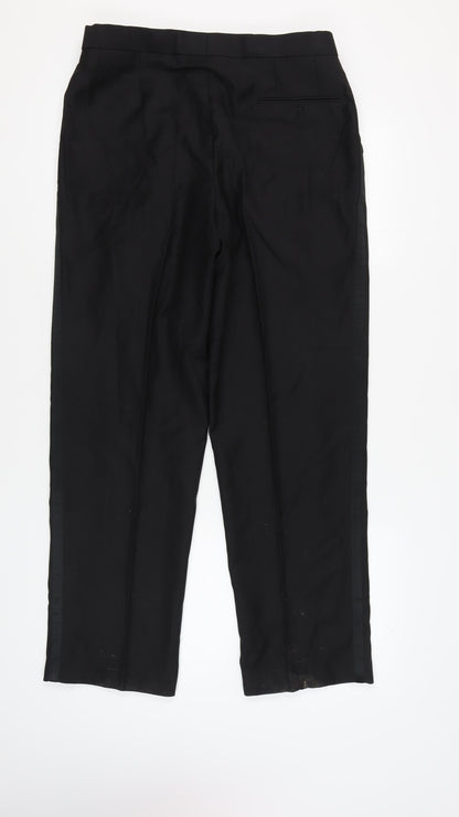 Scott & Taylor Men's Black Dress Pants 36R Regular Fit