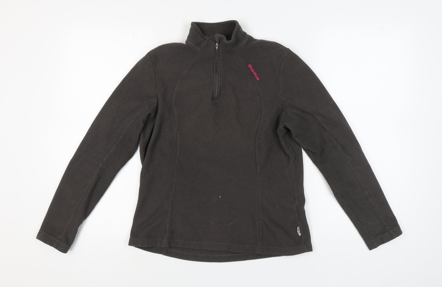 Womens UK Size 12 Quechua Black Full Zip Sweatshirt