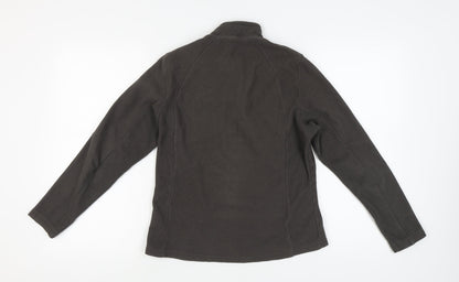 Quechua Women's Black 1/2 Zip Fleece Sweatshirt Size 12