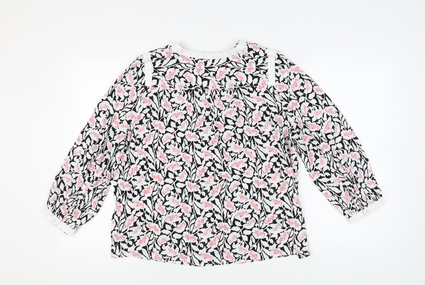 Womens UK Size 14 Per Una Multicoloured Basic Blouse