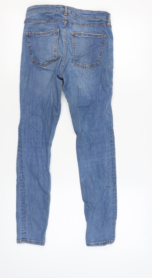 Zara Women's Blue Skinny Jeans Size 6