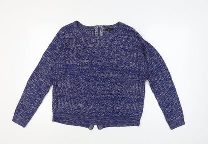 Womens UK Size XL Therapy Blue Pullover Jumper