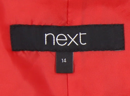 Next Women's Red Long Sleeve Dress, Size 14