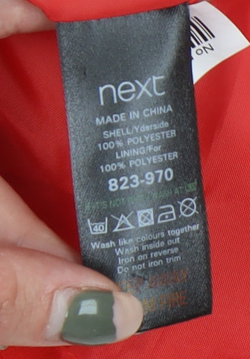 Next Women's Red Long Sleeve Dress, Size 14