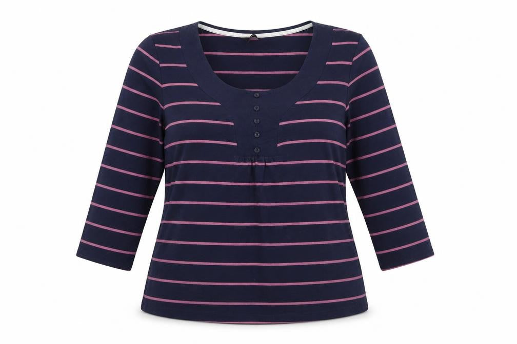 Womens UK Size 18 M&Co Blue Basic T-Shirt