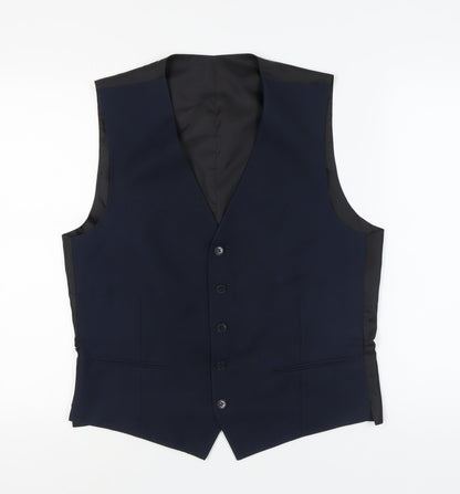 Mens UK Size 42 Unbranded Regular Blue Suit Waistcoat