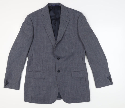Mens UK Size 40 Marks and Spencer Regular Blue Suit Jacket