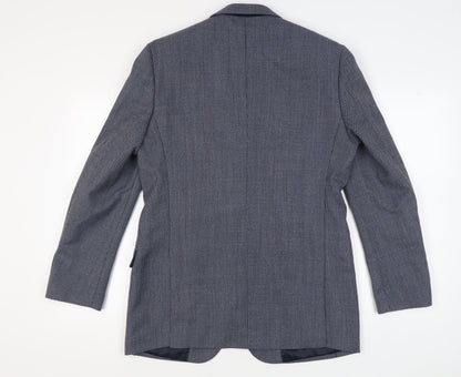 Mens UK Size 40 Marks and Spencer Regular Blue Suit Jacket