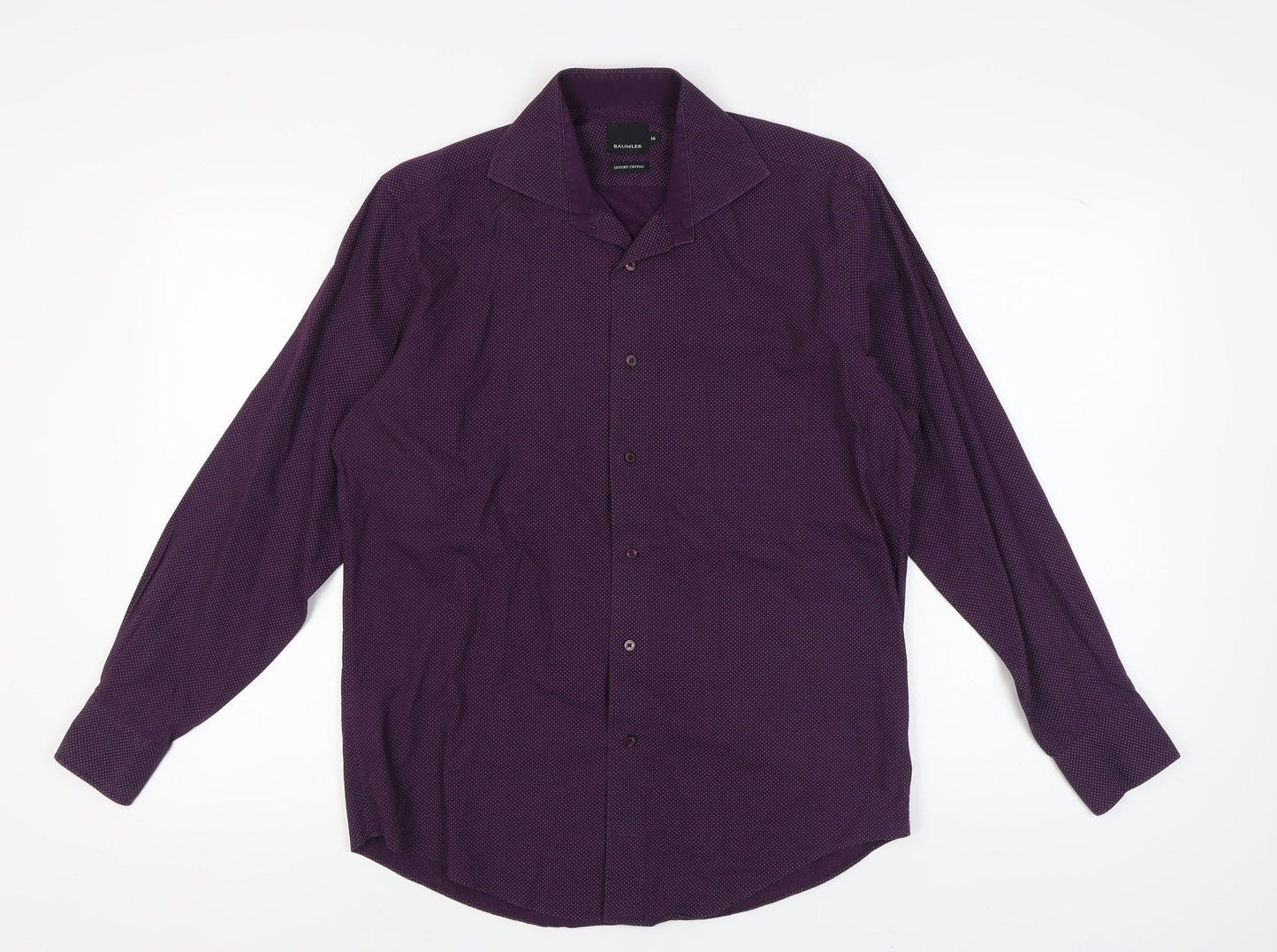 Bäumler Men's Purple Geometric Long Sleeve Shirt 16