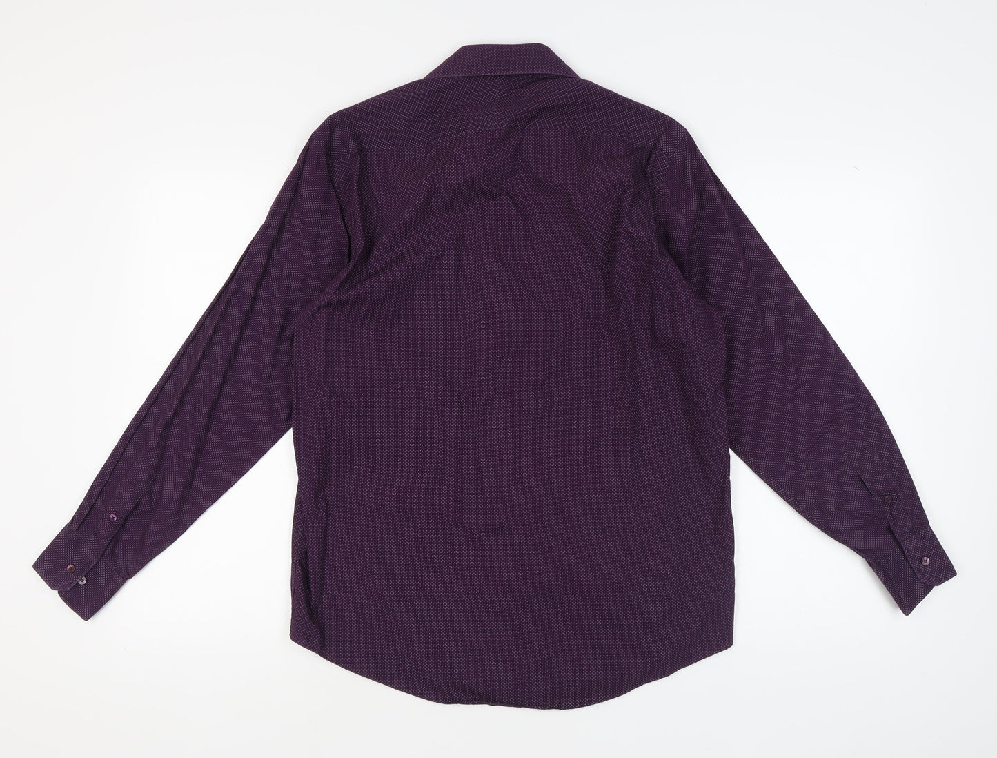 Bäumler Men's Purple Geometric Long Sleeve Shirt 16