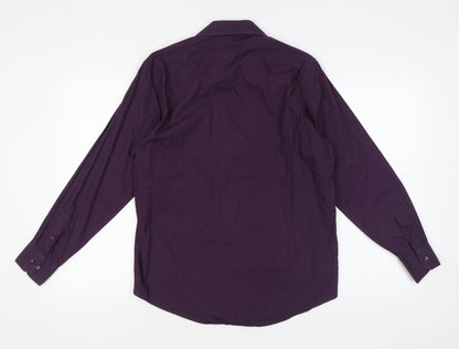 Bäumler Men's Purple Geometric Long Sleeve Shirt 16