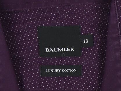 Bäumler Men's Purple Geometric Long Sleeve Shirt 16