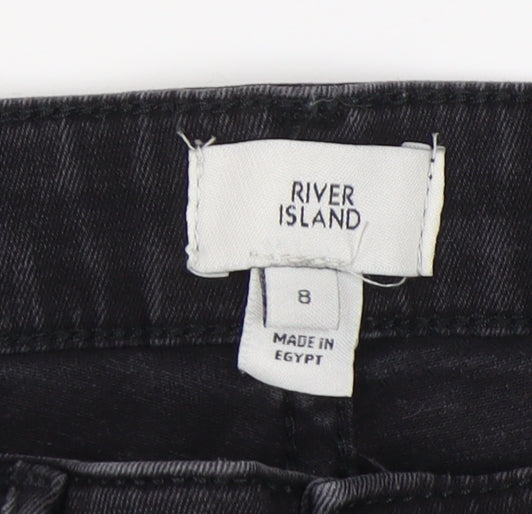 River Island Women's Black Skinny Jeans Size 8