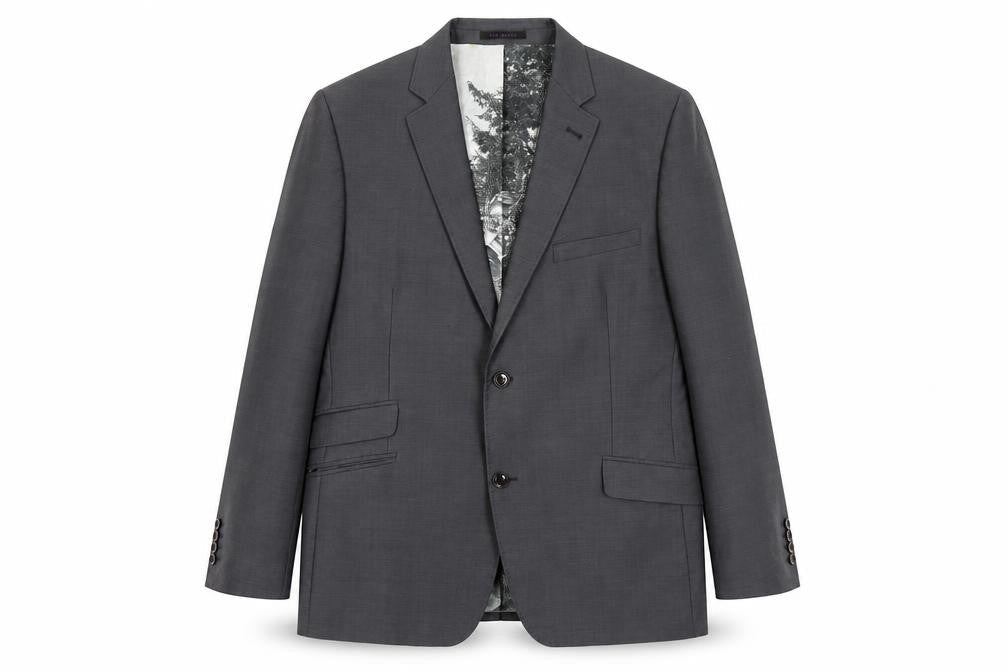 Mens UK Size 44 Ted Baker Regular Grey Suit Jacket
