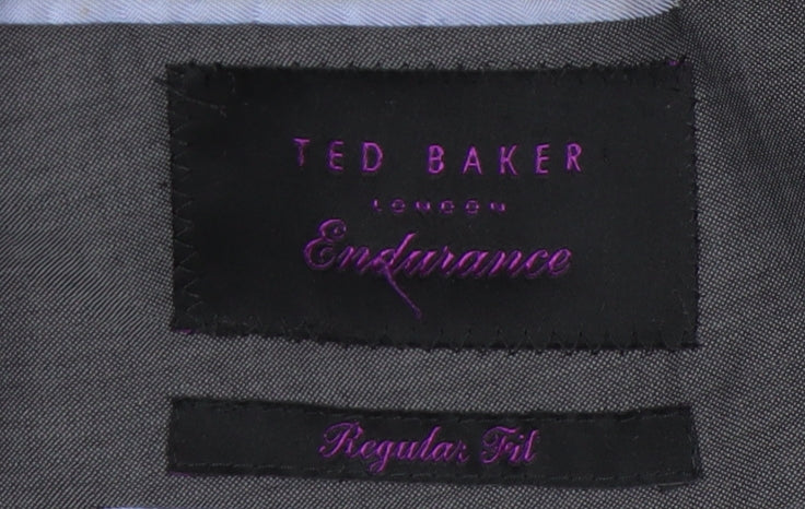 Mens UK Size 44 Ted Baker Regular Grey Suit Jacket