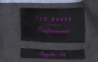 Mens UK Size 44 Ted Baker Regular Grey Suit Jacket