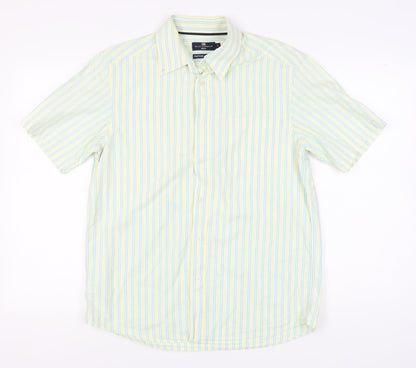 Marks and Spencer Men's Multicoloured Striped Shirt M