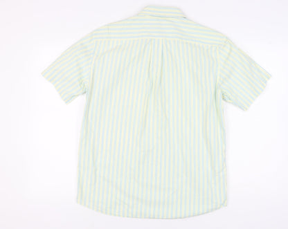 Marks and Spencer Men's Multicoloured Striped Shirt M