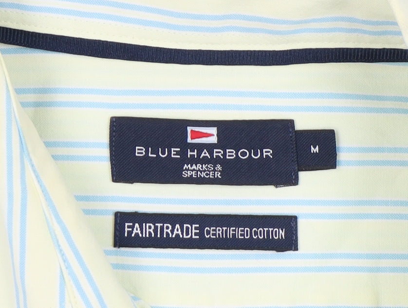 Marks and Spencer Men's Multicoloured Striped Shirt M