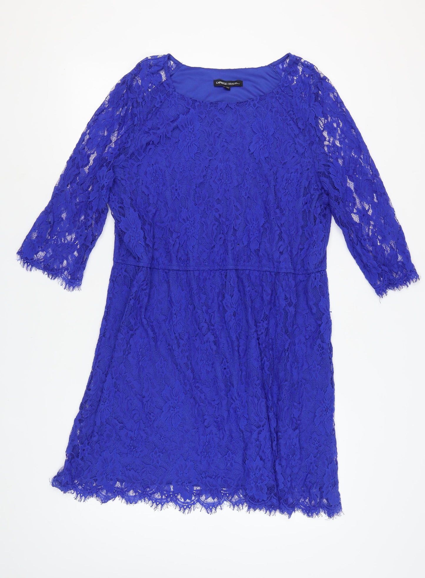 Capsule Women's Blue Lace Dress Size 24