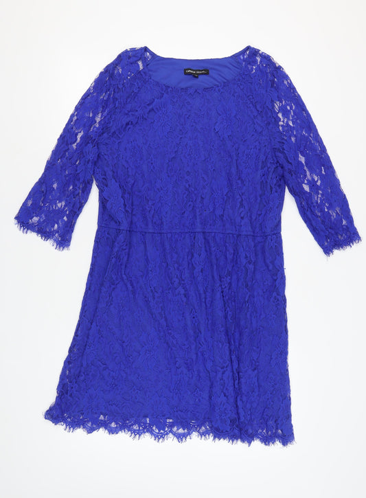 Capsule Women's Blue Lace Dress Size 24