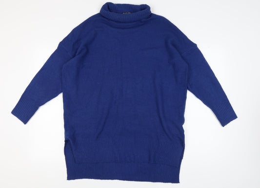 Womens UK Size 10 Brave Soul Blue Pullover Jumper