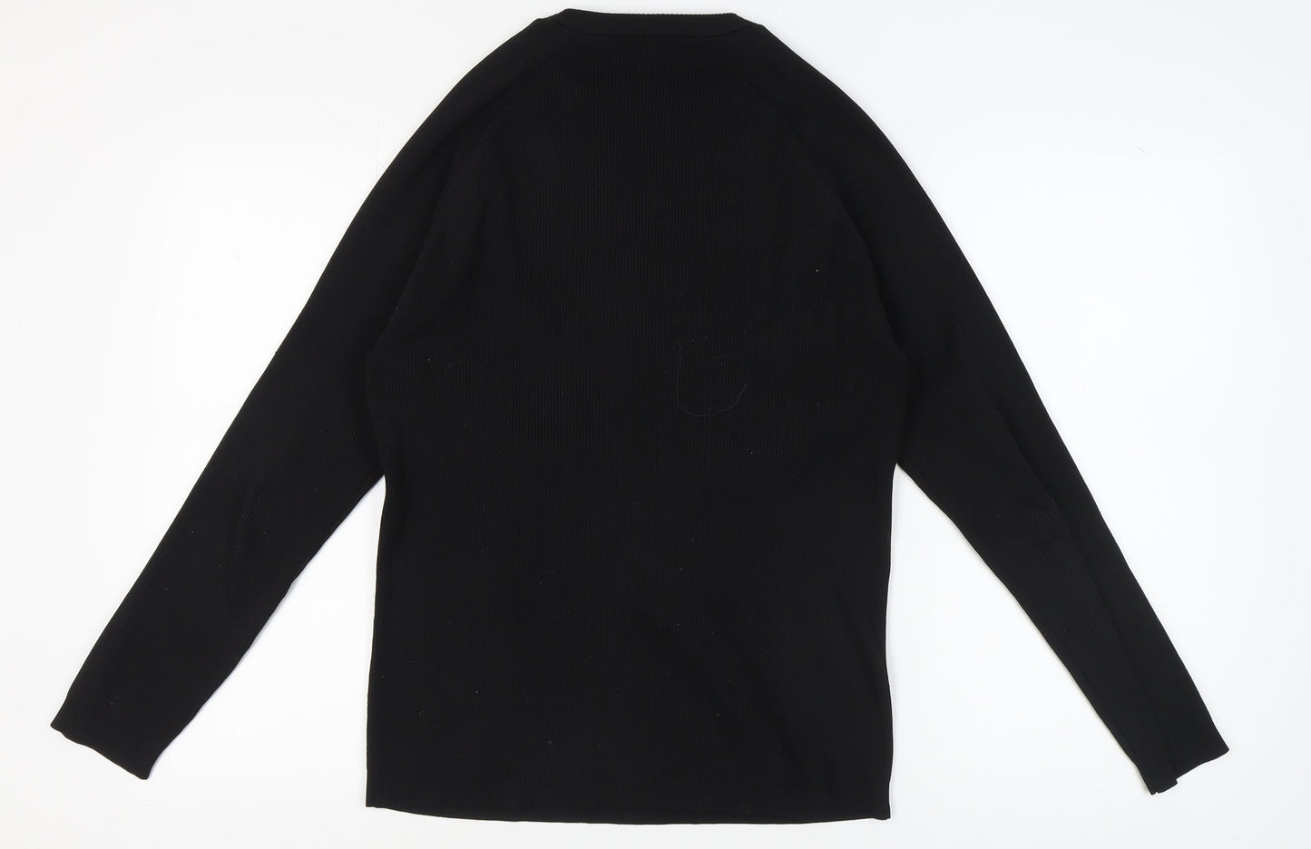Womens UK Size L River Island Black Basic T-Shirt