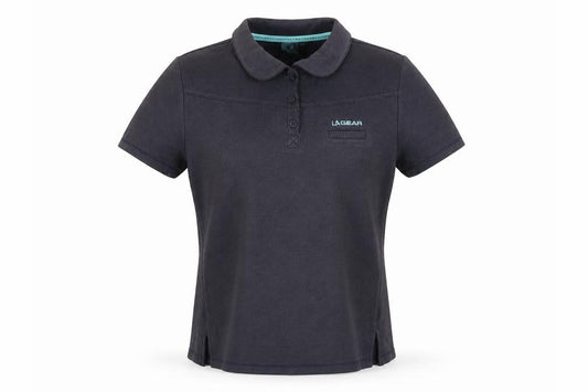 Womens UK Size 12 LA Gear Black Basic Polo