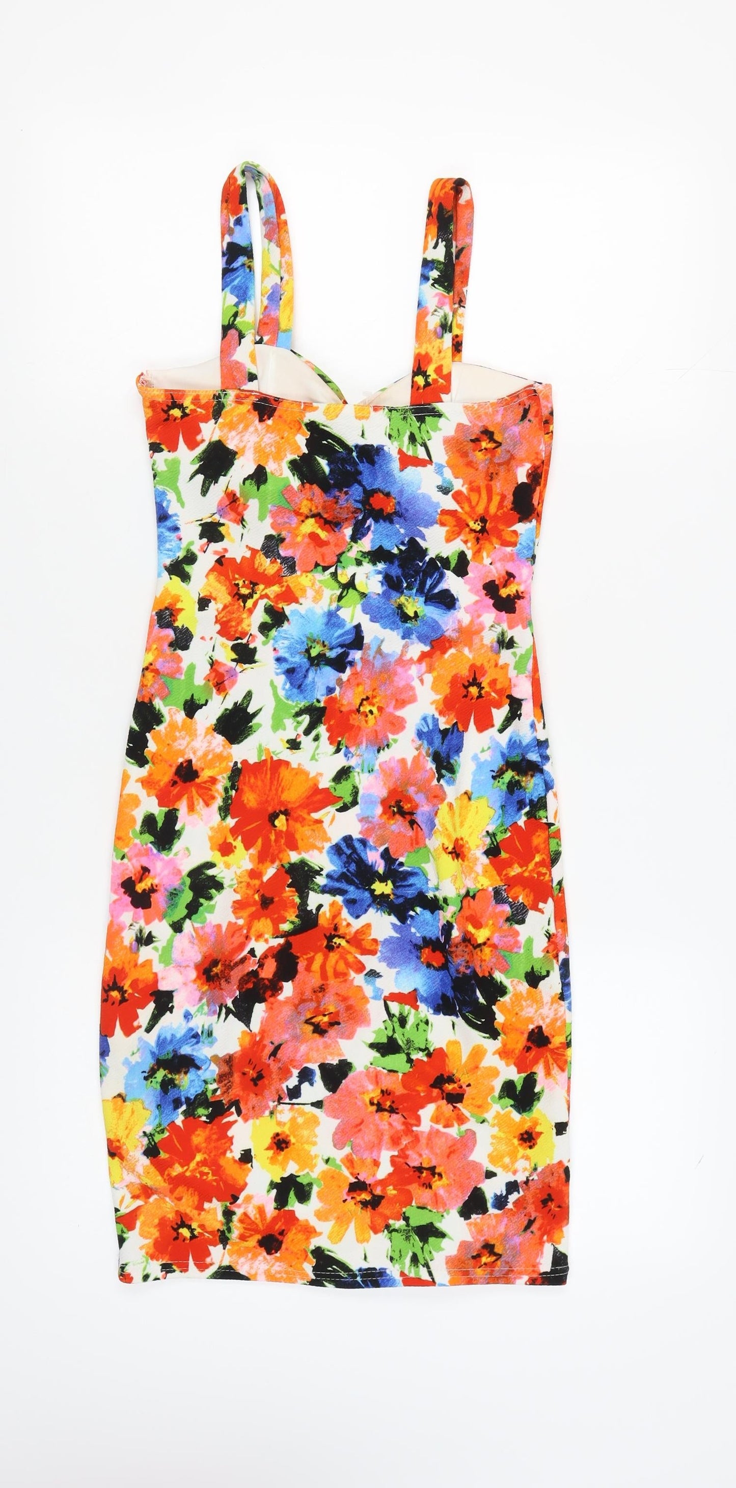 Quiz Women's Multicoloured Dress Size 10 Sleeveless Casual