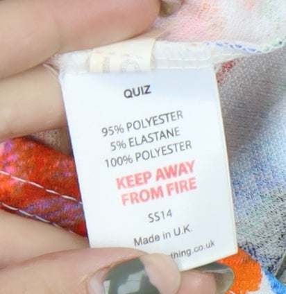 Quiz Women's Multicoloured Dress Size 10 Sleeveless Casual