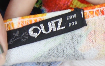 Quiz Women's Multicoloured Dress Size 10 Sleeveless Casual