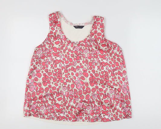 Womens UK Size 12 Marks and Spencer Pink Basic Tank