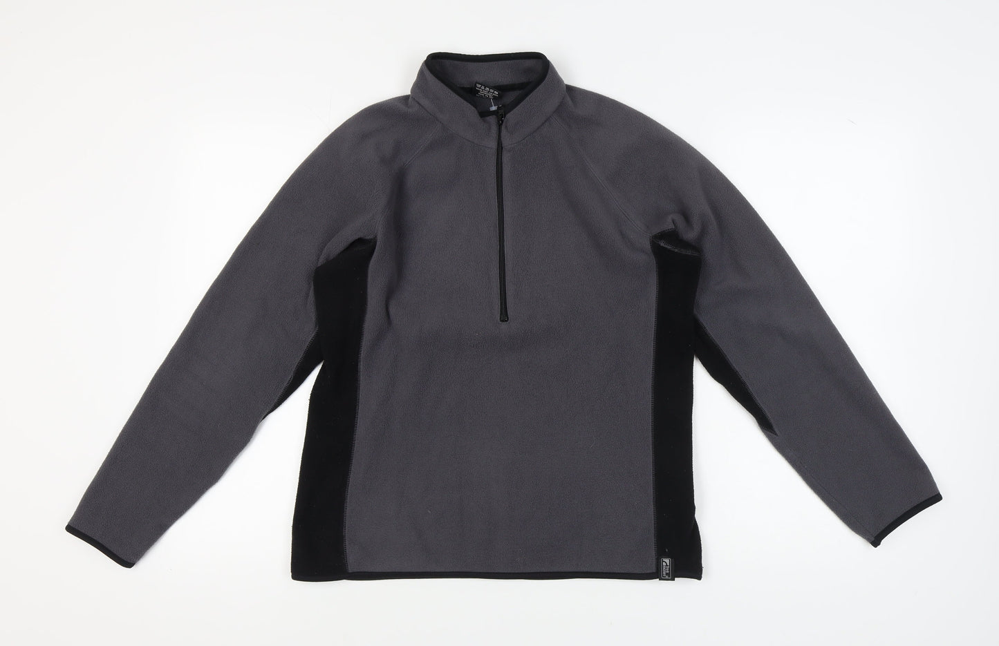 Trekmates Women's Grey Fleece 1/2 Zip Sweatshirt L