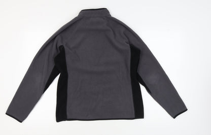 Trekmates Women's Grey Fleece 1/2 Zip Sweatshirt L