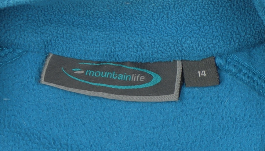 Womens UK Size 14 Mountain Life Blue Basic Jacket