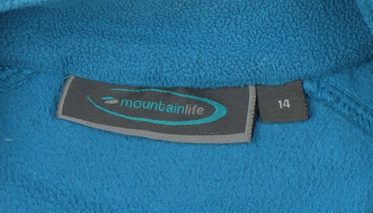 Womens UK Size 14 Mountain Life Blue Basic Jacket