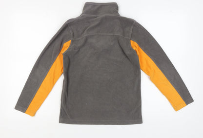 Trespass Boys Grey Orange Fleece Sweatshirt 11-12 Years