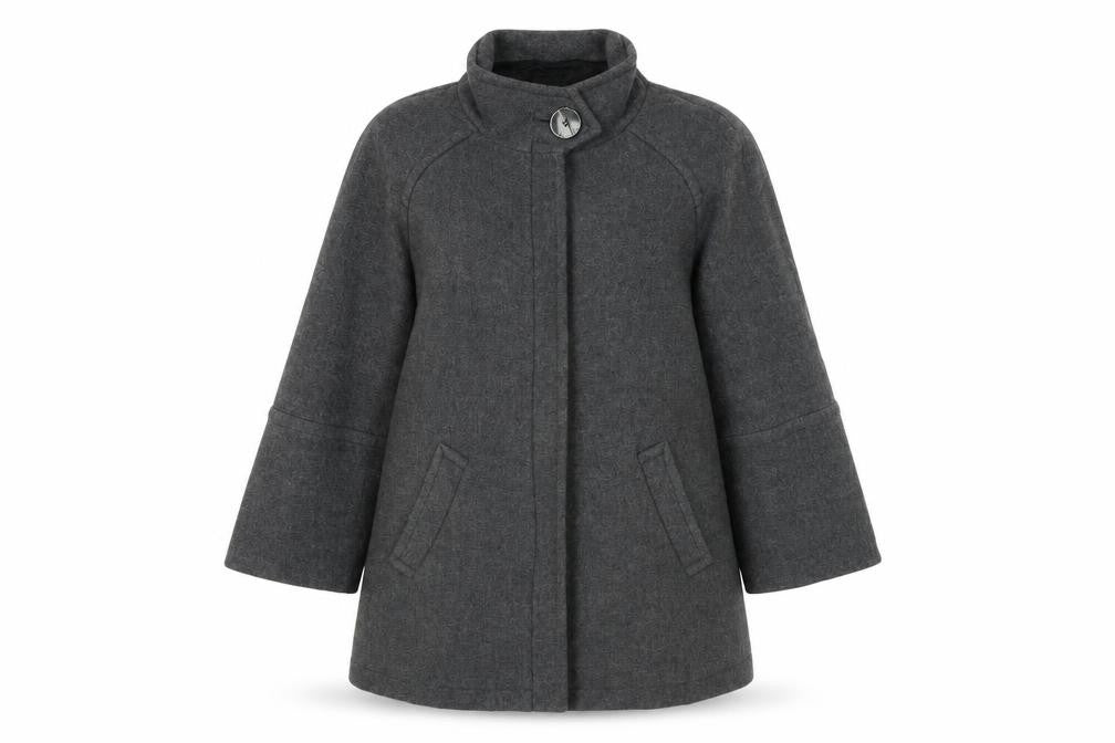 Womens UK Size M Zara Grey Overcoat