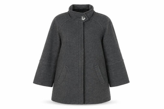 Womens UK Size M Zara Grey Overcoat