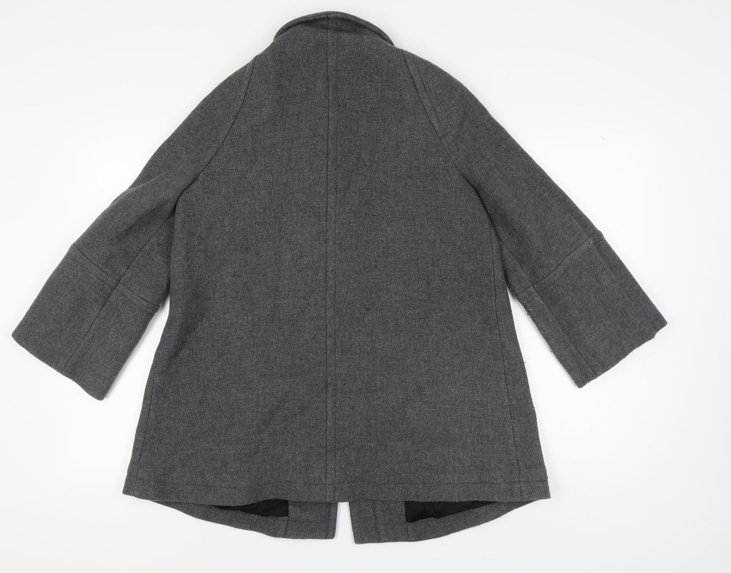 Womens UK Size M Zara Grey Overcoat