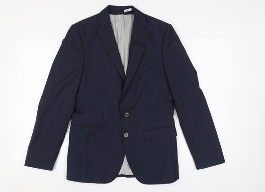 Mens UK Size 36 Zara Man Regular Blue Suit Jacket