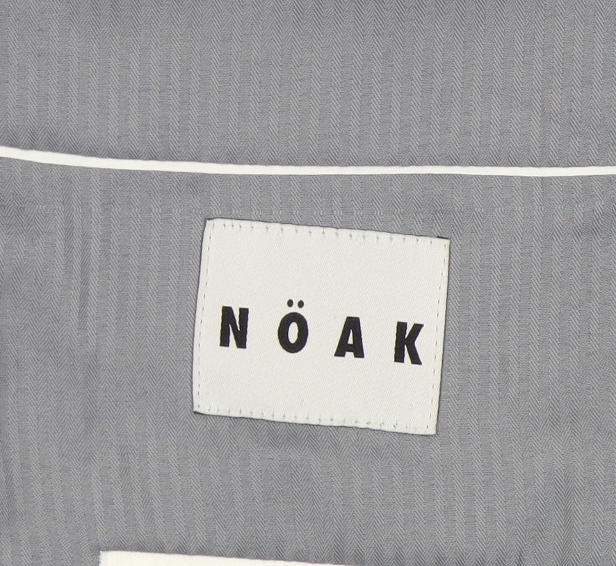 NÖAK Men's Blue Tweed Blazer, Size 36R, Classic Style