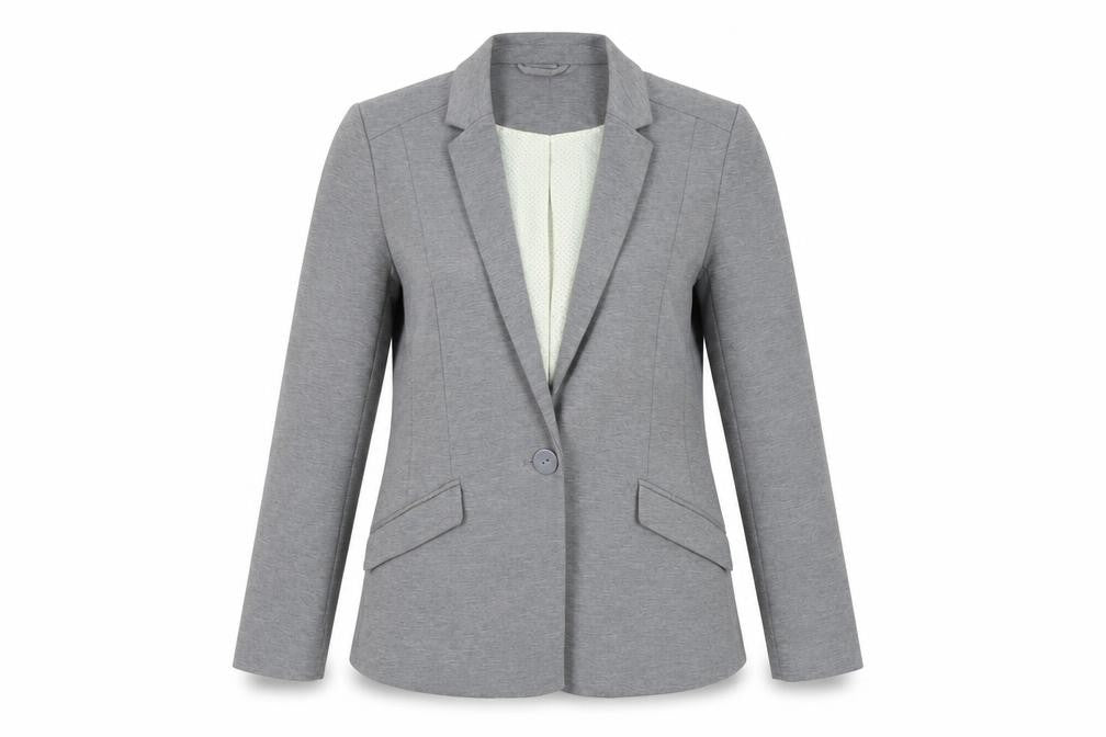 Womens UK Size 8 Oasis Regular Grey Suit Jacket